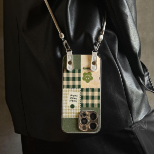 适用于OPPOfindx8Ultra手机壳绿色布纹高级findx5pro硅胶全包防摔斜跨X8S挂绳oppofindx7ultra套X8S 潮牌x6