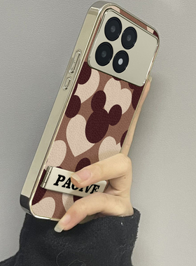 适用于红米k70ultra手机壳爱心头像高级感小米k50/60至尊硅胶全包防摔inote12turbo外新款note13/14proplus套