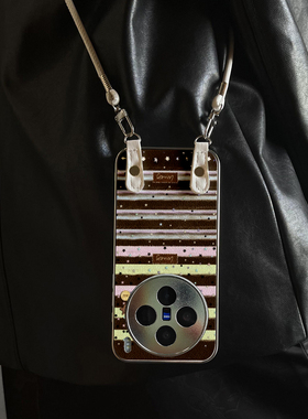 适用于vivox300Pro手机壳新款彩虹X100pro/90S/80斜跨全包S30promini/20/19/18套X200ULTRA防摔Y300i带挂绳女