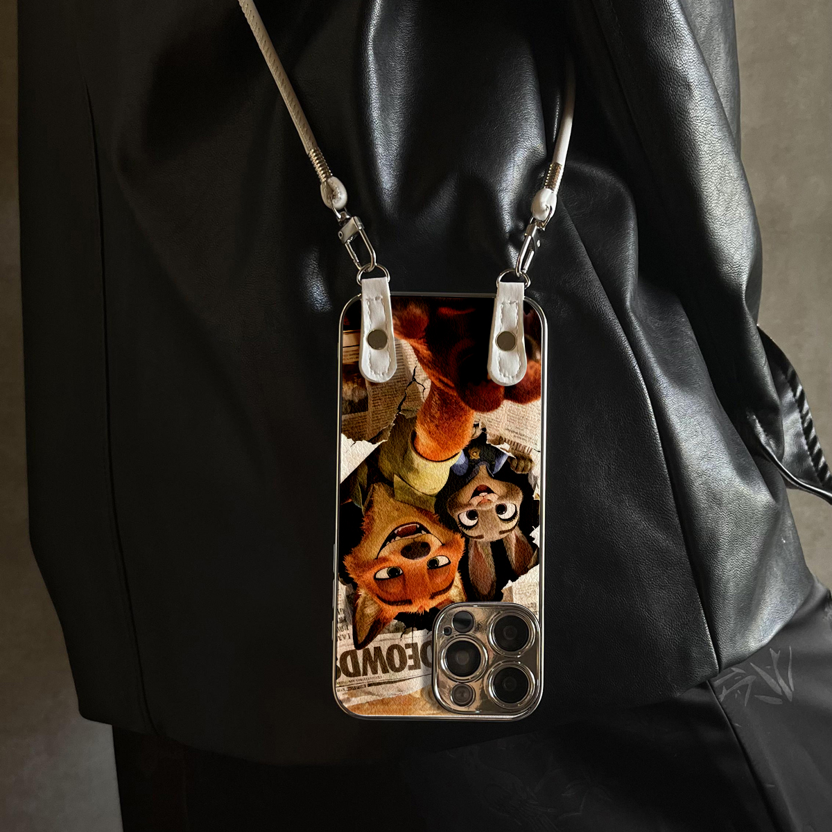 适用于OPPOReno15Pro手机壳破版兔狐新款x9带挂绳FINDx8s/x7ultra全包x6/5防摔硅胶7/8/9女10/11pro12套13/14