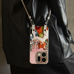 5防摔硅胶7 x7ultra全包x6 9女10 适用于OPPOReno15Pro手机壳自拍兔狐新款 11pro12套13 x9带挂绳FINDx8s