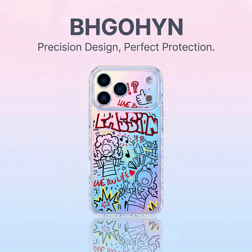 适用于苹果17promax手机壳新品磨砂IMD大视窗线条插画全包iphone16pro套硅胶防摔高级感苹果15promax外女款17