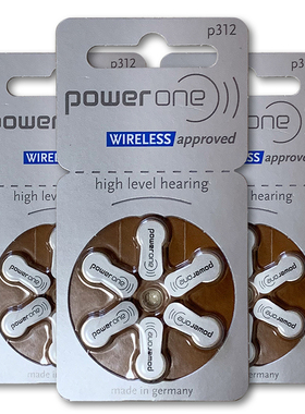 德国进口poweroneP312号助听器电池A312专用电子峰力西门子瑞声达