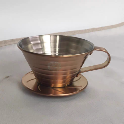 Tiamo三孔不锈钢滤杯蛋糕滤杯手冲咖啡过滤杯滴漏滤杯K01/K02现货