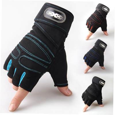 Outdoor Gym Winter Windproof Sports Fingerless Gloves 手套男