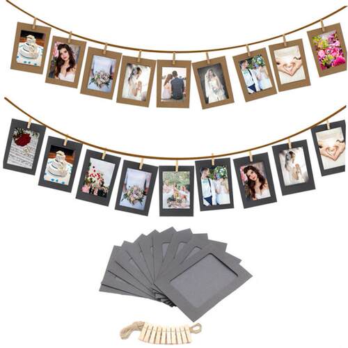 10Pcs 3Inch Paper Photo Flim DIY Wall Picture Hanging Frame