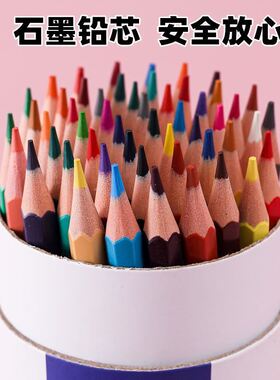 colour pencil painting students use 48 colour pencils with a