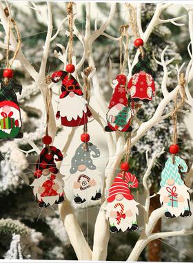 Christmas colorful cartoon Woodman Christmas tree pendant