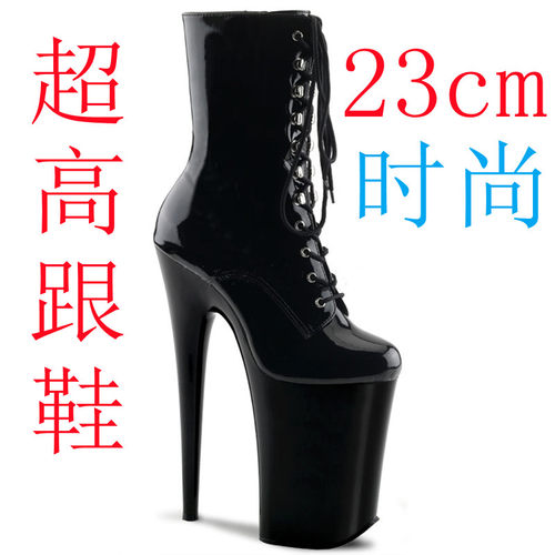 欧美马丁靴恨天高跳舞钢管舞性感