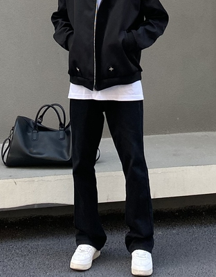 拉链长裤水洗四季牛仔裤显瘦