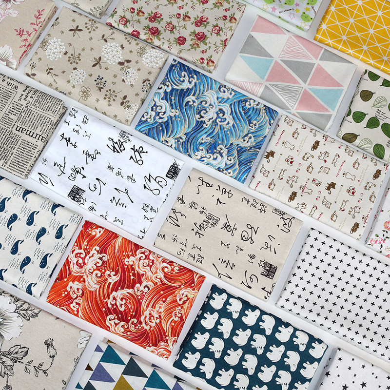 棉麻布料印花格子学生宿舍桌布碎花沙发亚麻布出租房窗帘门帘面料,居家布艺,海绵垫/布料/面料/手工diy,淘宝优惠券,粉丝福利购,淘宝优惠卷