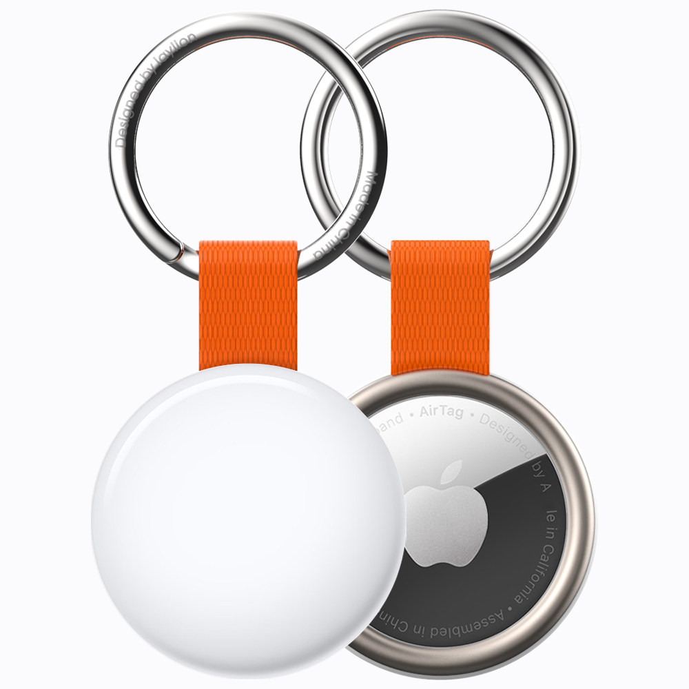 laylion适用airtag2代防丢器铝合金固定环圈不锈钢防丢扣钥匙扣
