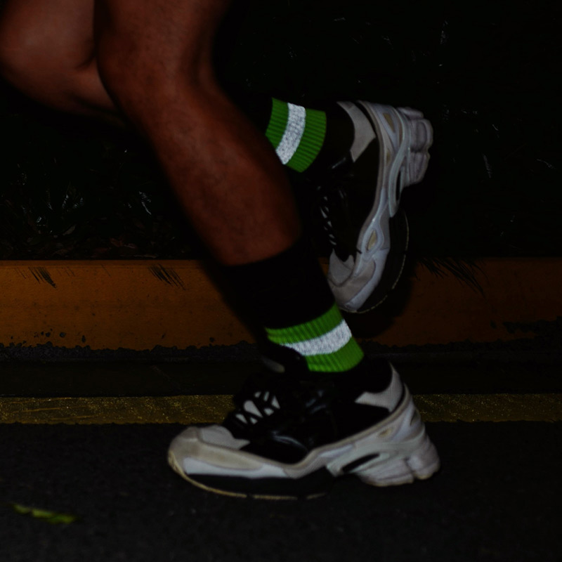 【吉杰推荐】SOX&CO.原创反光丝夜跑神器运动袜男女袜子毛巾底