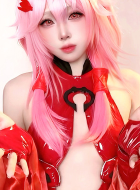 十七夜飞鸟罪恶王冠cos楪祈金鱼装战斗服红色PU皮套装女cosplay服