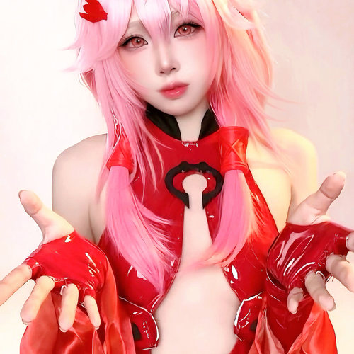 十七夜飞鸟罪恶王冠cos楪祈金鱼装战斗服红色PU皮套装女cosplay服