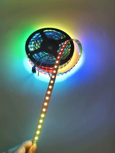 WS2812/2811-3535/5050一米120灯天使眼圆环电竞桌椅幻彩灯带ul