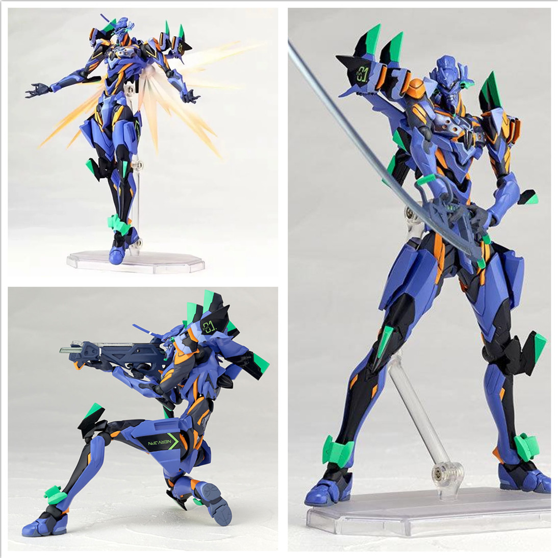 eva初号机手办可动模型摆件新世纪福音战士终号机山口式拼装玩具