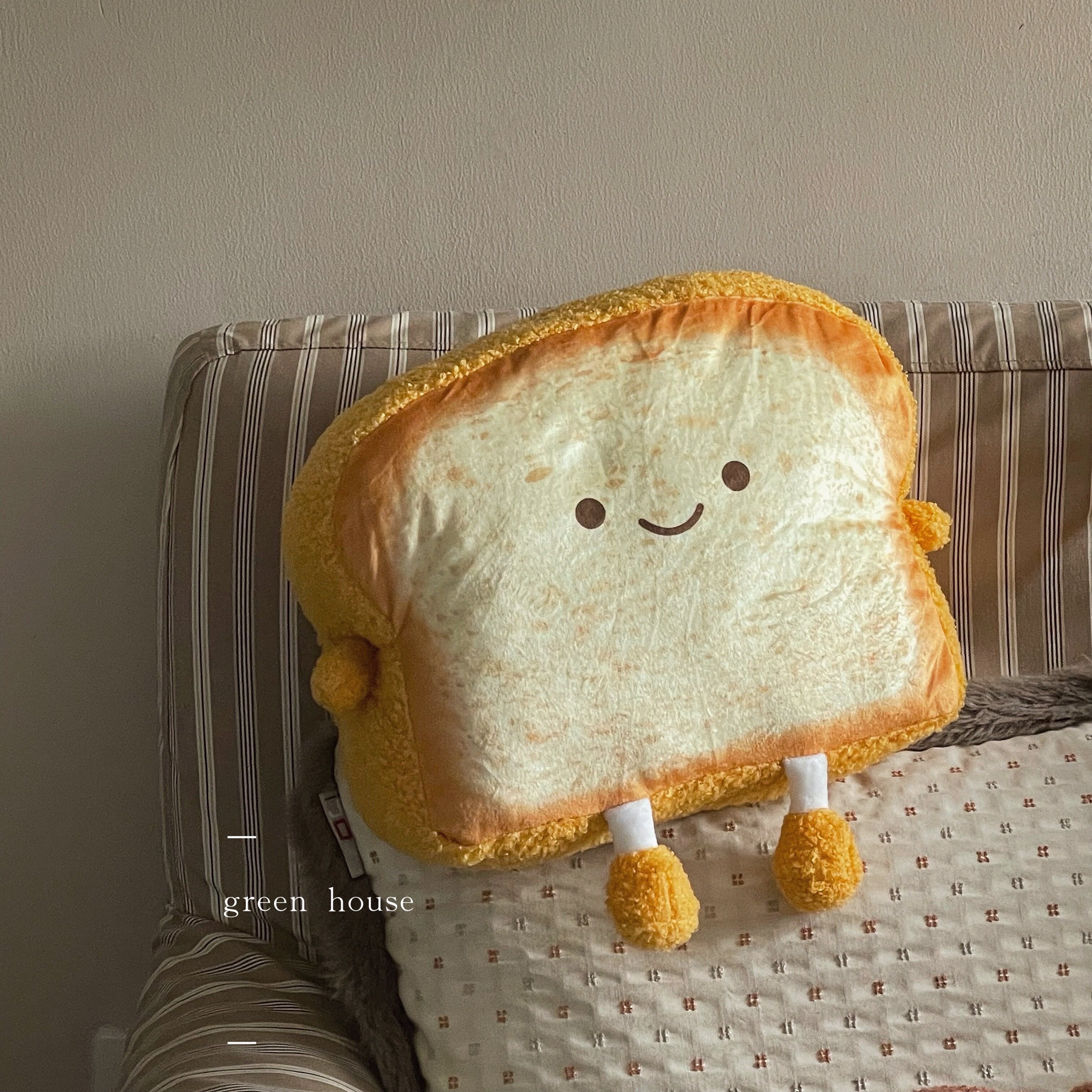 创意新款黄油吐司表情面包可拆洗插手毛绒充电热水袋卡通款暖手宝