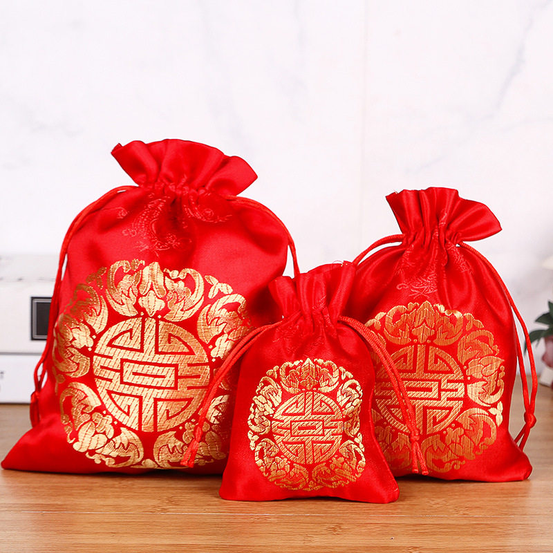 喜糖袋结婚用品大全喜糖礼袋喜糖袋子中式喜糖包装创意丝绸布袋