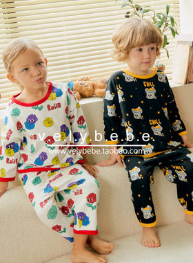 【春秋】rototobebe童装韩国儿童家居服睡衣套装宽松舒适