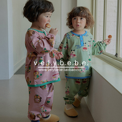 【春秋】cordi-i正品韩国童装儿童家居服宝宝睡衣套装宽松
