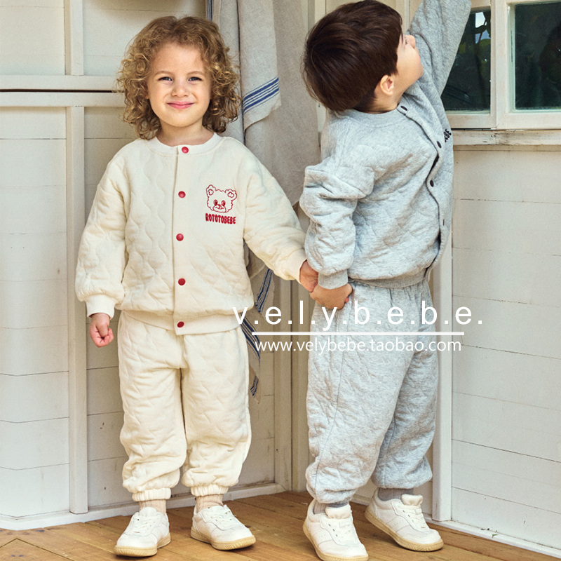 【秋冬】rototobebe韩国童装儿童套装幼儿园穿搭宽松简约