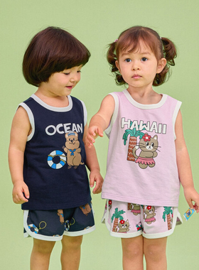 【夏】rototobebe正品韩国童装儿童宝宝套装幼儿园穿搭可爱纯棉