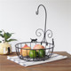 杂货高贵猫咪姿态铁艺水果篮 树下盒 日式 客厅零食收纳金属果盆