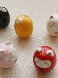 Японская неваляшка, маленькая кукла, на удачу, котенок