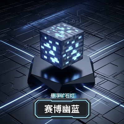 我的世界悬浮灯矿石灯桌面摆件