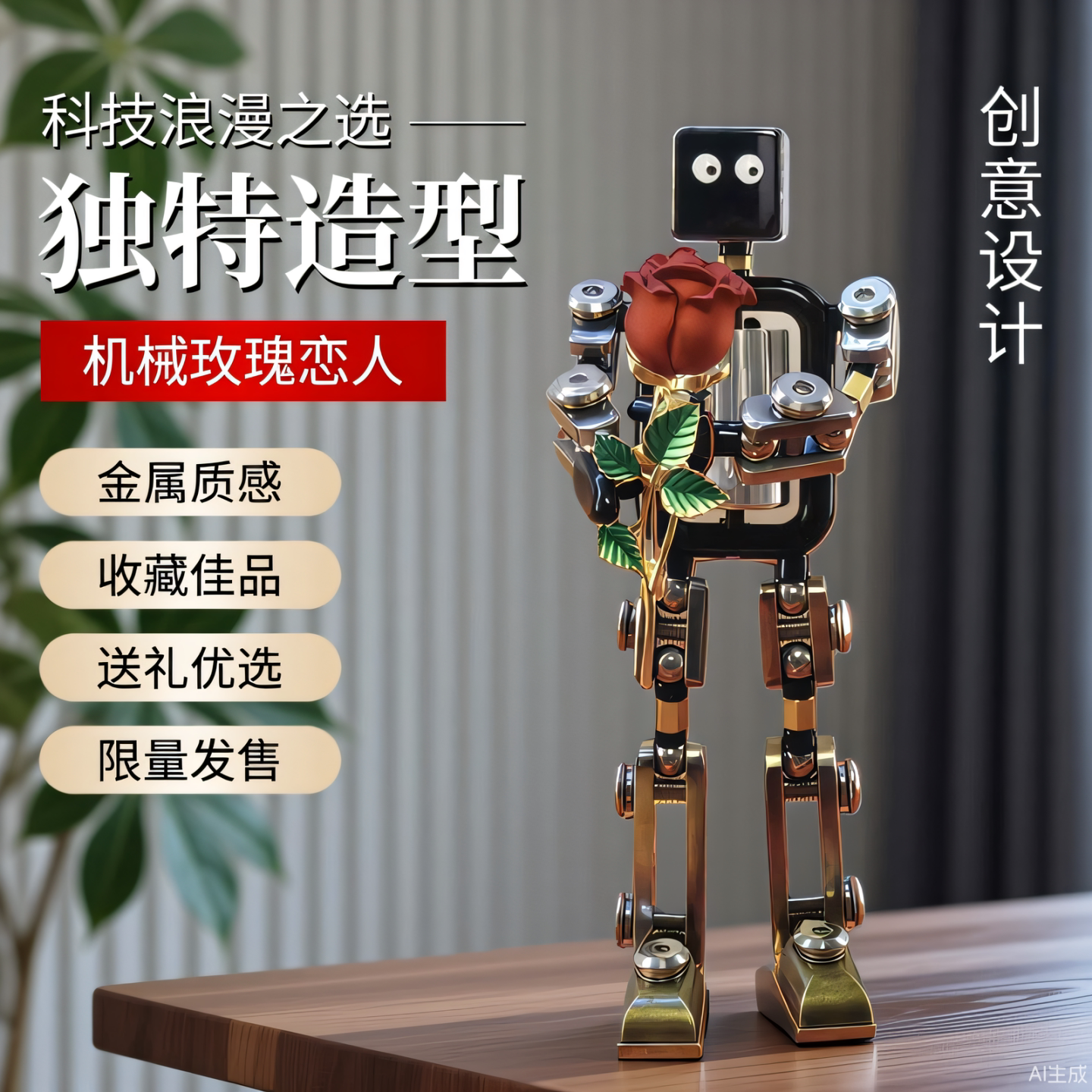 轻奢高级感客厅办公室桌面摆件高档现代家居装饰品手办模型礼物