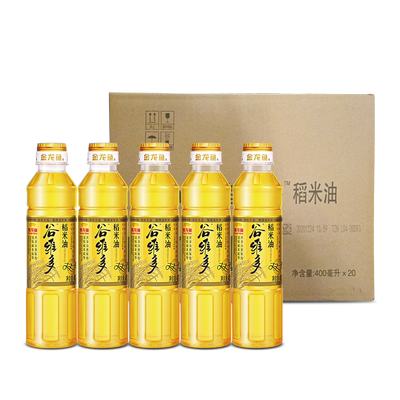 金龙鱼双一万谷维多稻米油400ML*20瓶整箱 小瓶装食用油批发团购