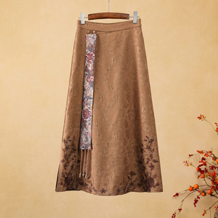 原创民族风冬装 大脚裙裤 绣花松紧腰棉裤 裙裤 宽松阔腿裤 楚馨棉裙裤