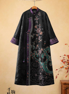 楚馨棉服外套提花高定刺绣棉衣女冬季加厚棉服外套女装棉袄保暖