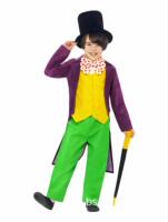 Halloween costumes are selling like hot cross-border: Charlie and the Chocolate Factory performance costumes, children's cosplay performance costumes, and Wonka thumbnail 4