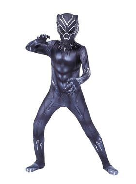 漫威黑豹2黑豹紧身衣万圣节表演服Cosplay服装儿童连体衣英雄成人