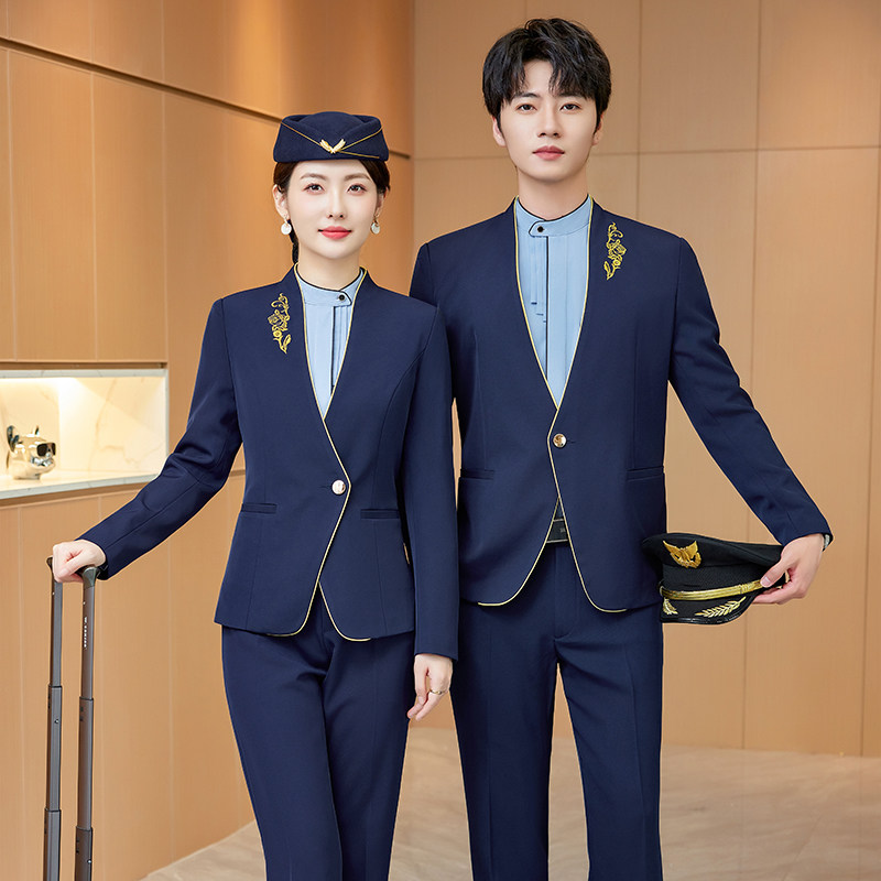 中餐厅南航空姐军鼓仪仗队工作服