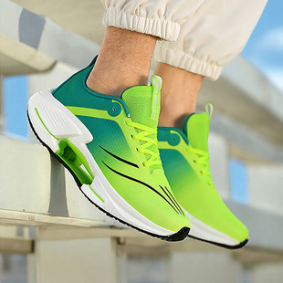 专业马拉松运动鞋男款2025冬季新款高中生超轻减震爆米花软底跑鞋