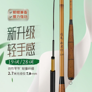 3.3 3米鲫鱼竿超轻超细超硬碳素台钓竿28调长节极细 2.1 鱼竿1.8