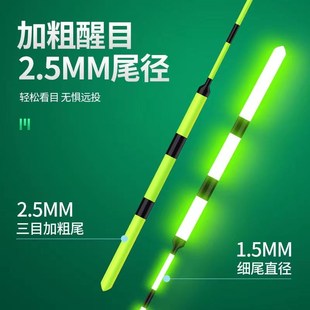 夜光漂咬钩变色超亮电子漂日夜两用加粗醒目 2023新款 特效夜光漂