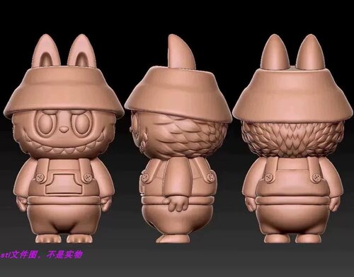 Stl13拉布布圆雕图帽子布拉拉3D打印素材STL格式模型图精雕