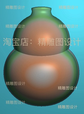 Jdp最新款1葫芦精雕图福禄葫芦浮雕图翡翠电脑雕刻如意小精品图纸