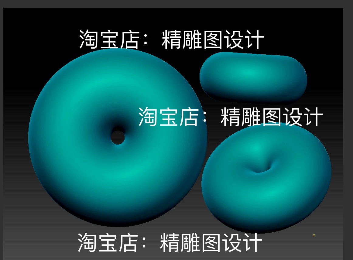 Stl1面包圈平安扣圆雕图桶珠三维立体stl 3d打印模型文件圆珠子图