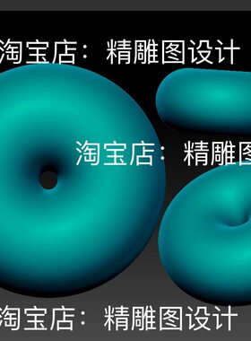 Stl1面包圈平安扣圆雕图桶珠三维立体stl 3d打印模型文件圆珠子图