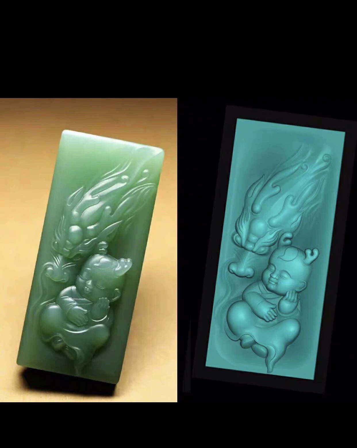 Jdp望子成龙方精雕图牌爆款图jdp浮雕宝宝佛牌子文件拍下邮箱发送