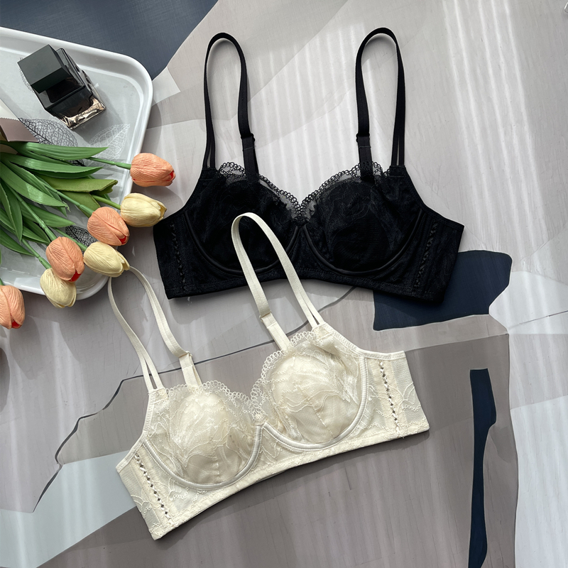 性感软钢圈聚拢防下垂蕾丝文胸