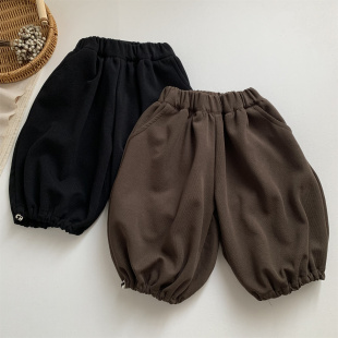 儿童女童宝宝休闲裤 2026新款 灯笼裤 卫裤 淘气小妞男童裤 长裤 子秋季