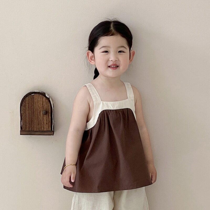 淘气小妞女童背心夏装薄款2026新款韩国版女宝宝超好看上衣吊带棉