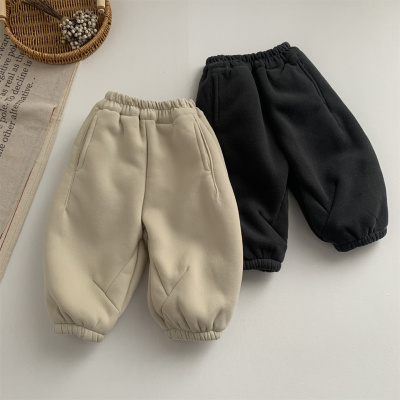冬季儿童加厚一体绒保暖灯笼裤