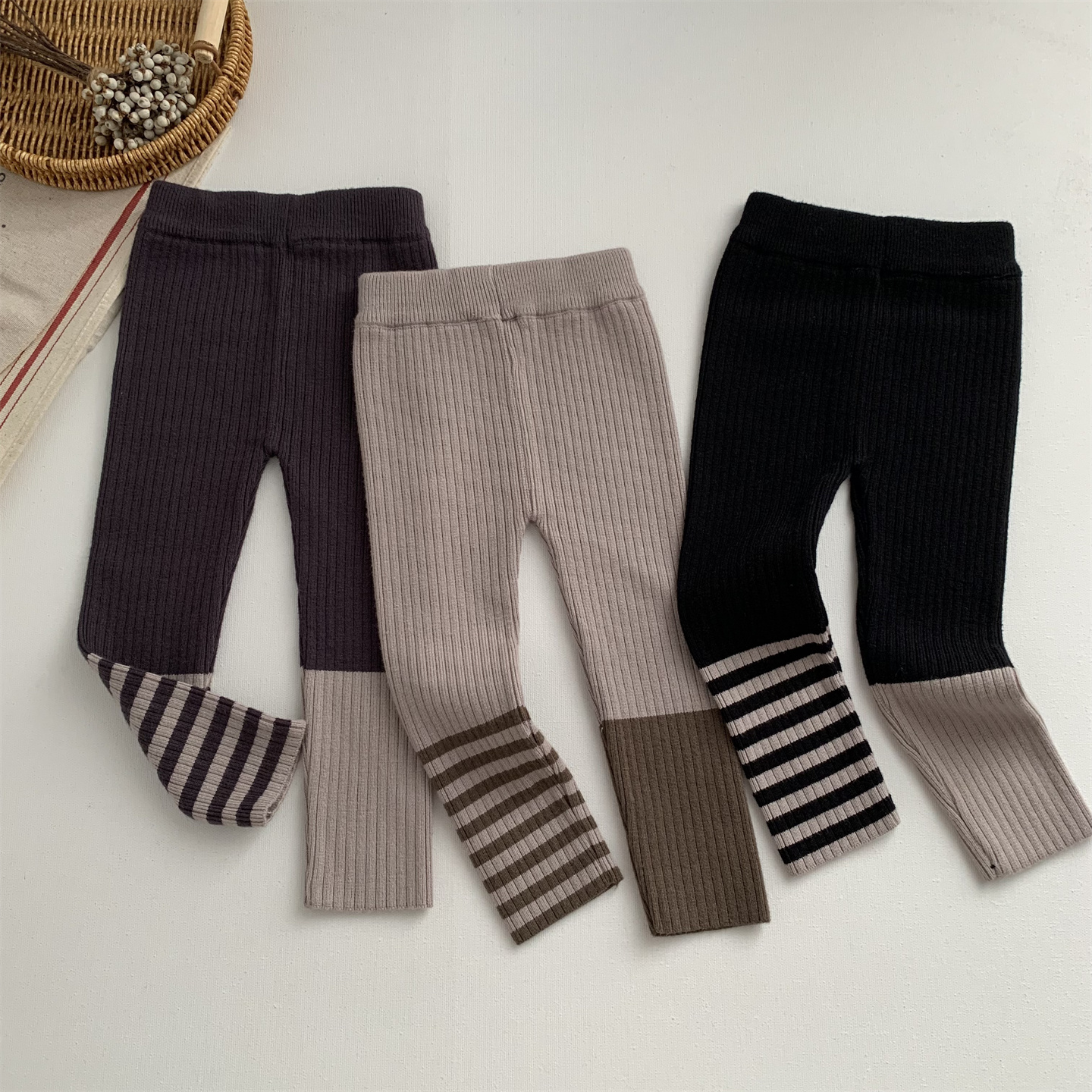 秋冬儿童男女童针织打底裤秋冬